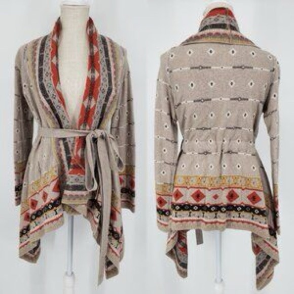 Anthropologie Freeway Southwestern Flyaway Cardigan - Picture 1 of 8